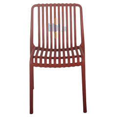 Chaise STEFFY brique, vue de face