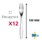Fourchette de table Degrenne Amazone inox miroir 199 mm vue de face