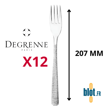Fourchette de table Degrenne Astrée Ciselé inox 18/10 vue produit