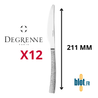 Couteau à dessert Astrée Ciselé Degrenne inox monobloc vue produit