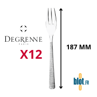 Fourchette à poisson Astrée Ciselé Degrenne inox poli miroir