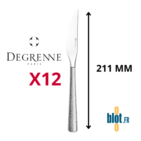 Couteau à poisson Astrée Ciselé Degrenne inox poli miroir vue produit