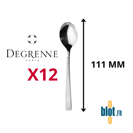Cuillère à moka Astrée Ciselé Degrenne inox poli miroir