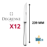 Couteau à steak Degrenne Mikado - Lame scie -  Inox Miroir - (239MM)