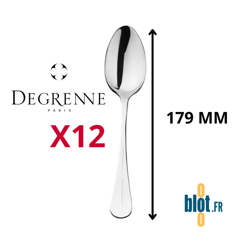 Cuillère à dessert Degrenne Mikado - Inox Miroir - (179MM) Cuillère à dessert Degrenne Mikado - Inox Miroir - (179MM)