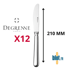 Couteau à dessert Degrenne Mikado inox miroir avec longueur 210 mm indiquée