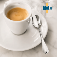 Cuillère à café inox Degrenne Blois Miroir avec tasse à espresso