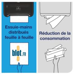distribution feuille à feuille essuie-mains Tork Matic H1