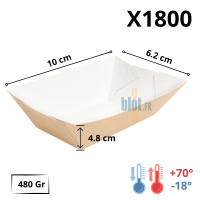 barquette frite carton 480 g x1800 dimensions 10x6,2x4,8 cm