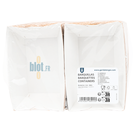 Lot (x1800) - Barquette à frites carton - (10x6.2x4.8 CM – 480 Gr)