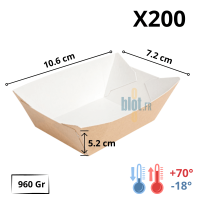 barquette carton 960 g x200 dimensions 10,6x7,2x5,2 cm