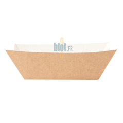 barquette kraft naturel 960 g vue latérale