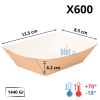 barquette carton 1440 g x600 dimensions 13,5x8,5x6,2 cm