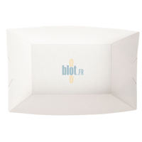 barquette snack carton intérieur blanc grande contenance