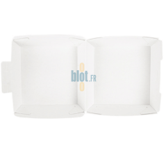 Boîte hamburger carton vue intérieure montage pliable kraft