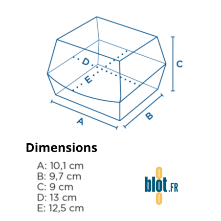 Boîte Hamburger Carton - (13x12,5x9 CM) | Kraft - (Lot 50)