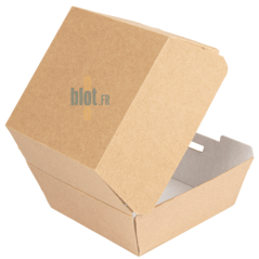 Boîte burger kraft haute capacité emballage grossiste restauration