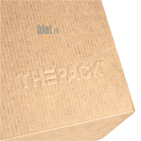 Texture carton kraft boîte burger THEPACK nano micro ondulé