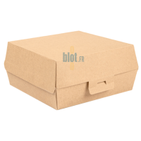 Boîte burger carton kraft XL Wider fermée carton 300 unités