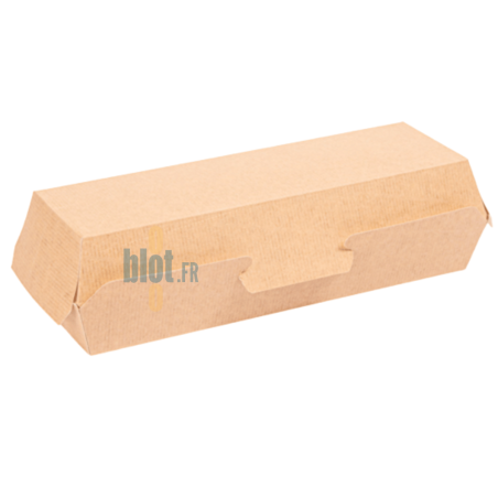 Boîte Hot Dog Carton - (23.2x9x6.3 CM) | Kraft - (Lot 450)