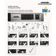 Notice de remplacement préfiltre Winterhalter UC Excellence-i jusqu’à 09 2018