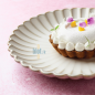 (X6) - Assiette plate en grès CALIX - 21 CM - Beige