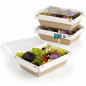 (X20) – Barquette Luxifood carton snacking + Couvercle - (850 ML)