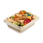 (X20) – Barquette Luxifood carton snacking + Couvercle - (850 ML)