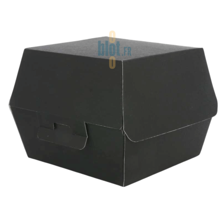 Boîte Hamburger Carton Noire - (13x12.5x9 CM) | Kraft - (Lot 500)