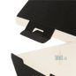 Boîte Hamburger Carton Noire - (13x12.5x9 CM) | Kraft - (Lot 500)