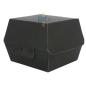 Boîte Hamburger Carton Noire - (13x12,5x9 CM) | Kraft - (Lot 50)