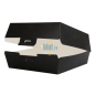 Boîte Hamburger Carton Noire - (17,6x16,8x7,8 CM) | Kraft - (Lot 300)