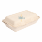 Boîte Kebab bagasse 1L - (16x24x7.5 CM) | Compostable - (Lot 50)