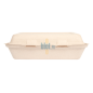 Boîte Kebab bagasse 1L - (16x24x7.5 CM) | Compostable - (Lot 50)