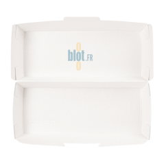Boîte panini carton THEPACK intérieure blanche vue de dessus