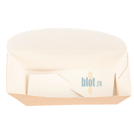 Boîte bagel carton kraft - (12x4,5x12 CM) – THEPACK - (Lot 1000)