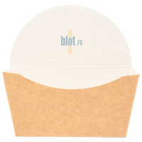 Face avant de la boîte bagel carton kraft marron