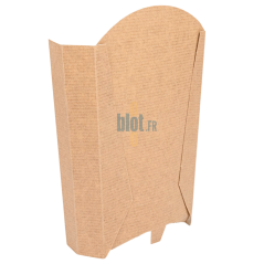 Dos de la boîte à frites jumbo carton kraft