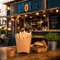 Boîte à frites carton kraft - (13,5x8,5x16 CM) – THEPACK - (Lot 200)