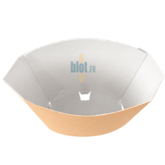 Intérieur de la boîte à frites carton kraft grand format