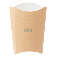 Boîte à frites jumbo kraft vue de face