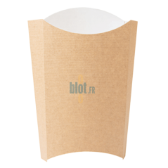 Boîte à frites jumbo kraft vue de face