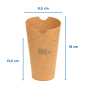 Gobelet à frites carton kraft - (18x13,5x8,5 CM) - (Lot 50)