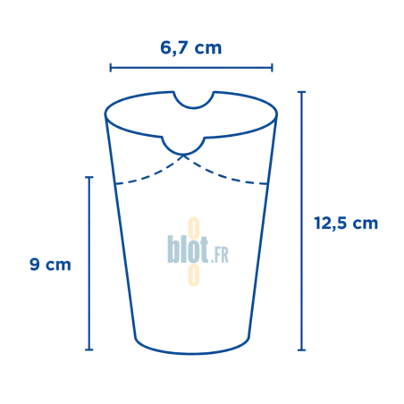 Gobelet à frites carton kraft - (12,5x9x6,5 CM) – FEEL GREEN - (Lot 100)