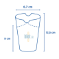 Gobelet à frites carton kraft - (12,5x9x6,5 CM) – FEEL GREEN - (Lot 100)