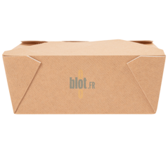 Boîte américaine carton kraft fermée vue de face