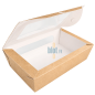 Boîte Salade Kraft avec Fenêtre - (20x12x5 CM) | 900 ML - (Lot 200) Boîte Salade Kraft avec Fenêtre - (20x12x5 CM) | 900 ML - (Lot 200)