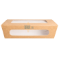 Boîte Salade Kraft avec Fenêtre - (20x12x5 CM) | 900 ML - (Lot 50)