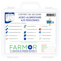 Coffret de secours agroalimentaire Farmor 4 à 8 personnes