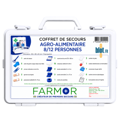 Coffret de secours agroalimentaire Farmor 8 à 12 personnes